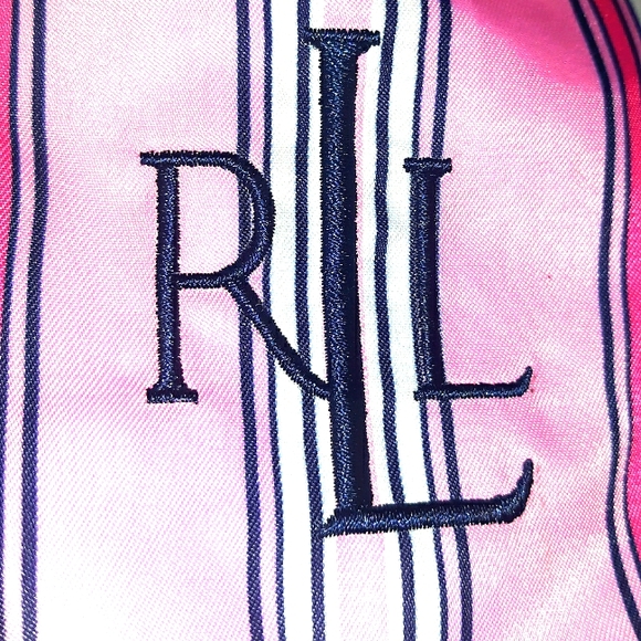Beautiful Lauren Ralph Lauren Pink Stripe Shopper - Picture 16 of 16